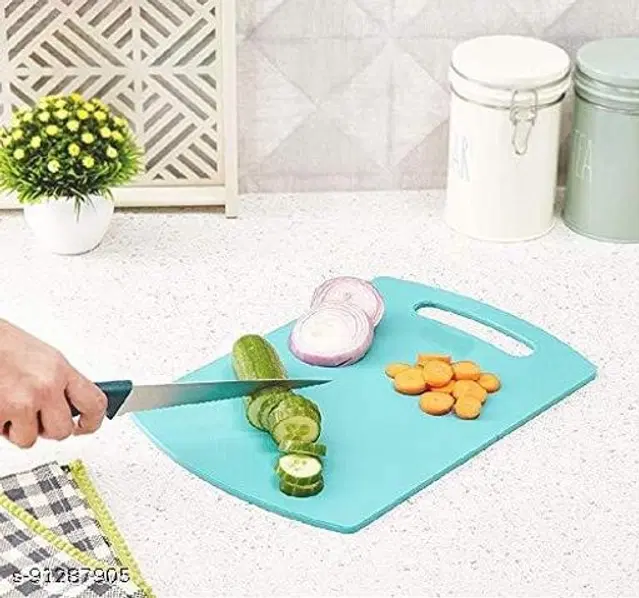 Plastic Chopping Board for Kitchen, Sky Blue
