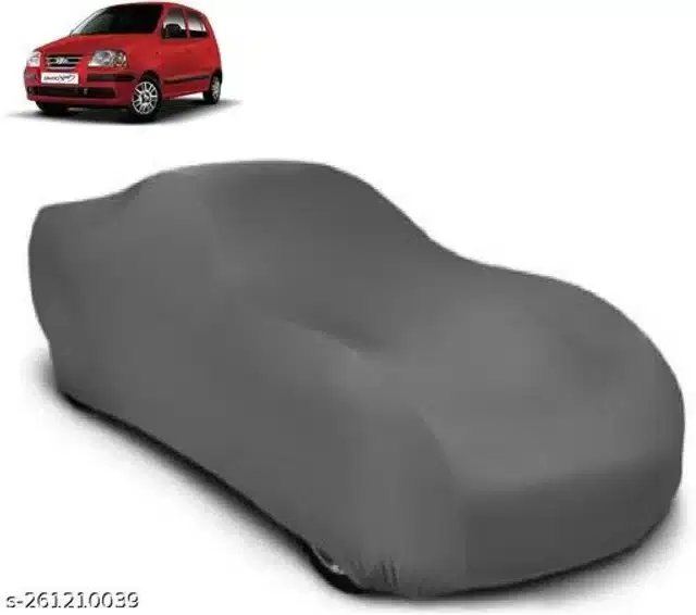 Taffeta Waterproof Car Cover for Hyundai Santro Xing, Multicolor