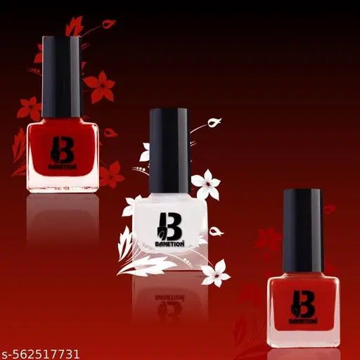 Banetion Matte Nail Polish, Multicolor, Pack of 3