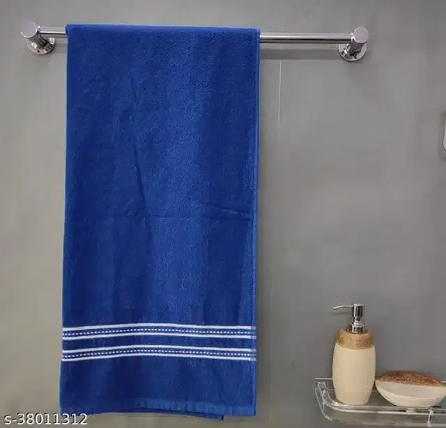 Cotton Bath Towels, Blue, 27x54 inches