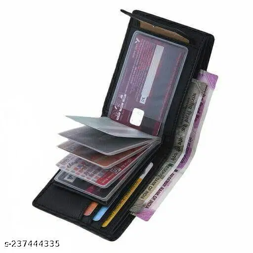 Faux Leather Wallet for Men (Multicolor)
