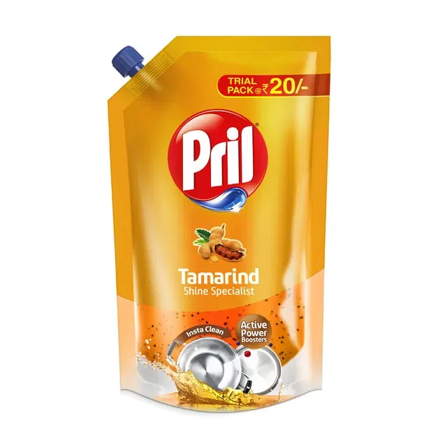 Pril Tamarind Shine Specialist Dishwash Liquid Gel 100 ml (Refill)