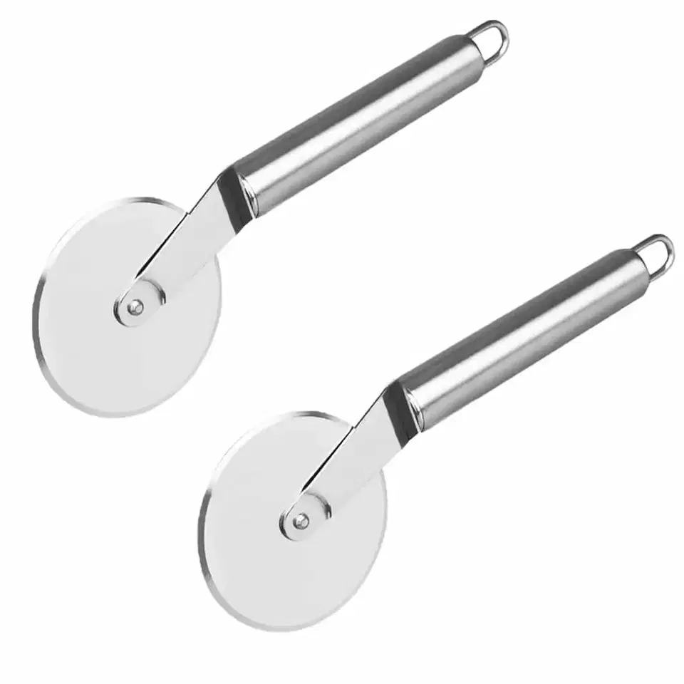 Oc9 Stainless Steel Pizza Cutter For Kitchen, Pack Of 2
