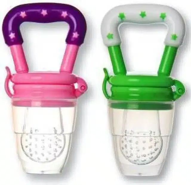 Silicone Fruit Feeder for Kids, Multicolor, Pack of 2