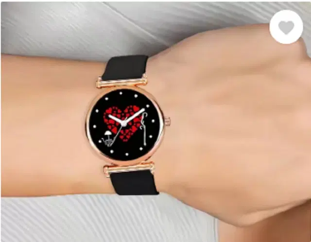 Leather Strap Analog Watch for Women & Girls (Multicolor)