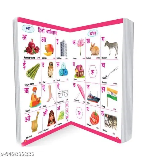 All-in-One Board Book for Toddlers | English–Hindi Learning | ABC, Numbers, Colors, Shapes | Early Learning Board Book for Kids 1–4 Years