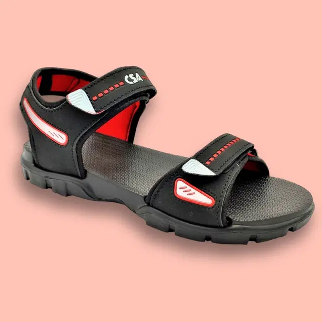 Sandals for Men (Black, 6)