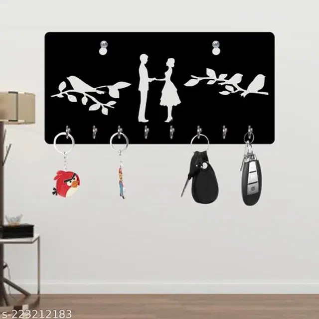 Wooden Key Holder, Black