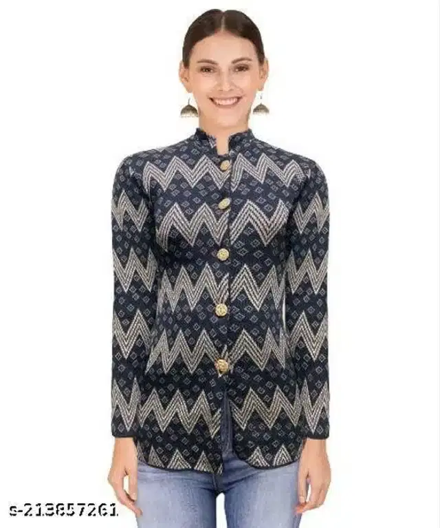 Woolen Sweater for Women (Black, Free Size)