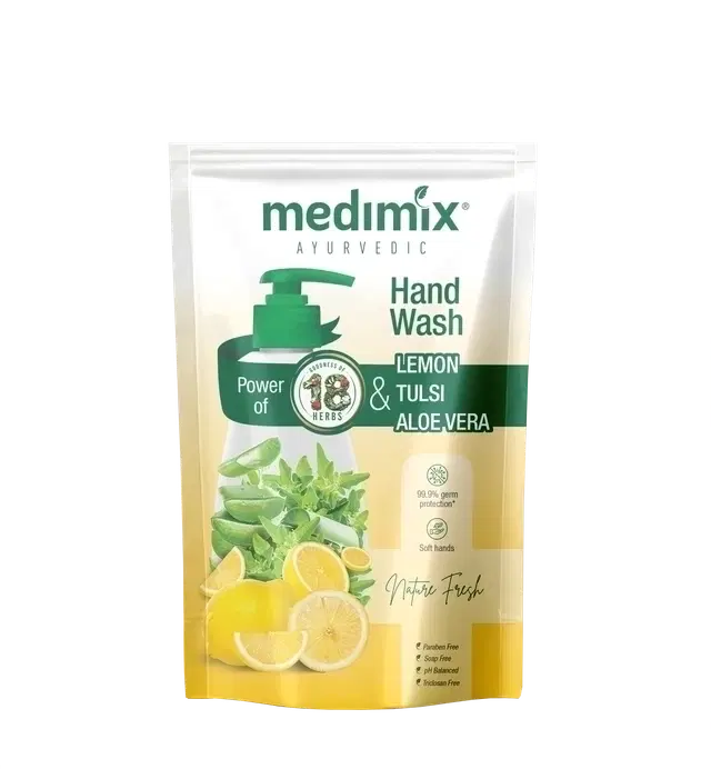 Medimix Ayurvedic Lemon, Tulsi & Alovera Nature Fresh Hand Wash, 600 ml