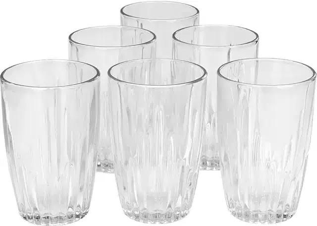 Fancy Water & Wine Glass, 200 ml, Pack of 6