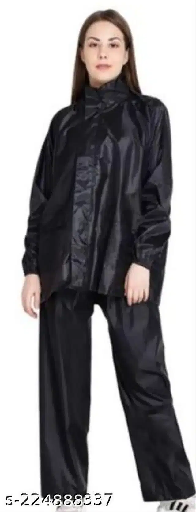 Waterproof Raincoat For Women, Black, XL