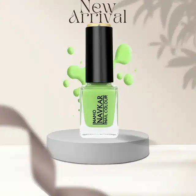 Toxic Free Long Lasting Matte Nail Polish, Green, 10 ml