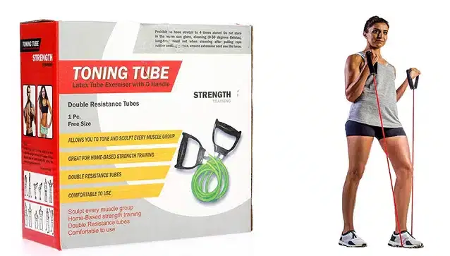 Workout Resistance Double Toning Tube, Black