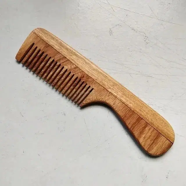 Wooden Hair Comb, Brown
