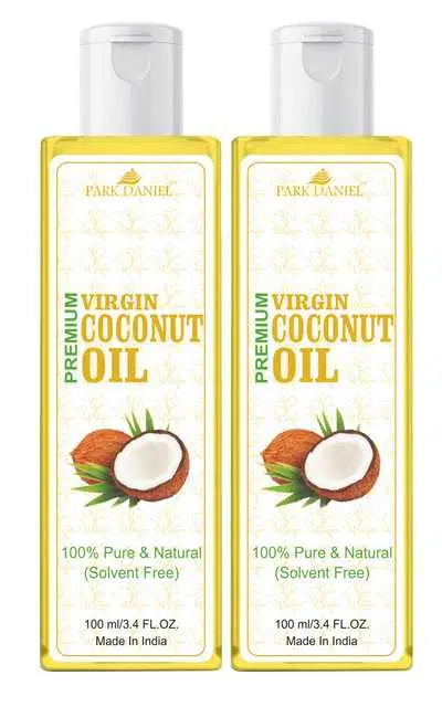 Park Daniel Pure and Natural Virgin Coconut Oil, Pack of 2, 100 ml, SE-192