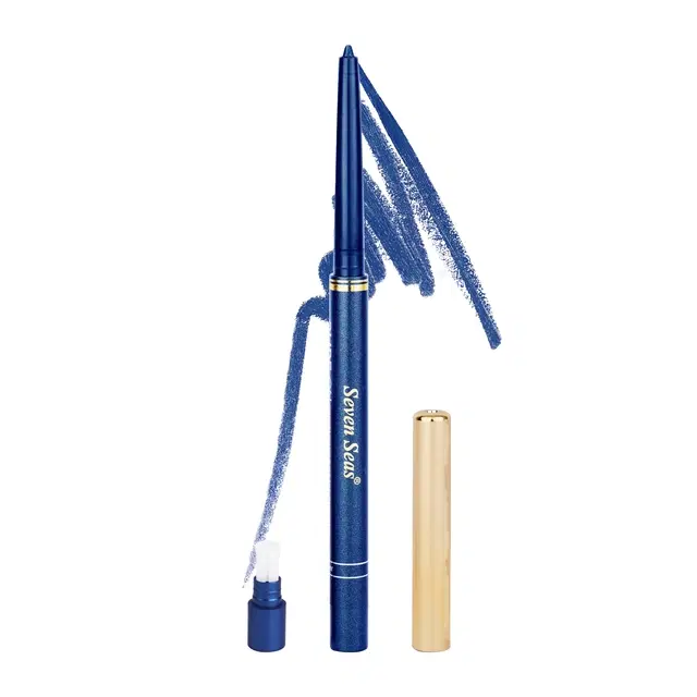 Seven Seas Smoke Eyes Kajal for Women, Blue (0.35 g)