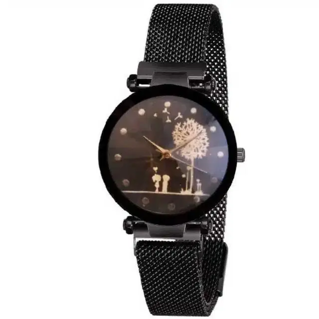 Women's Analog Watches, Pack of 1 (Black)