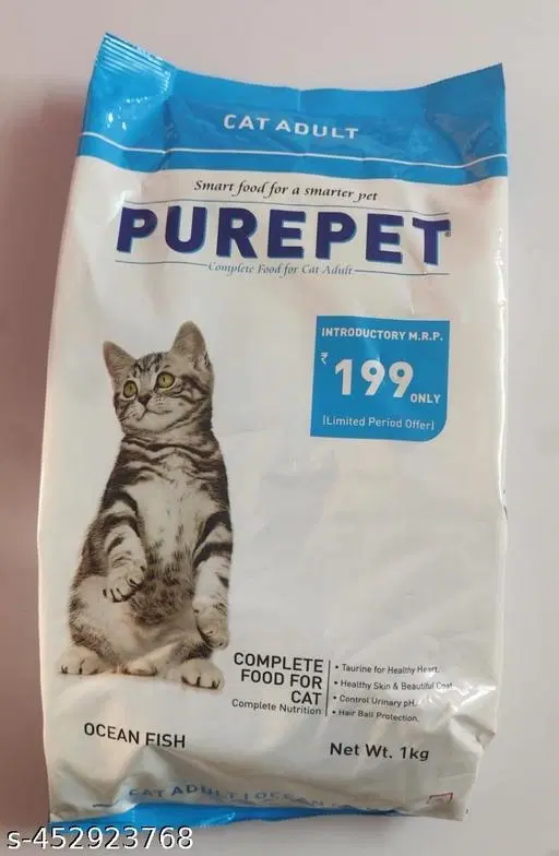 PurePet Food For Cat (1 Kg) ,pack Of 1