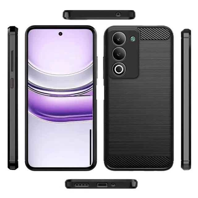 Rubber Mobile Back Cover for Oppo Cph2751 / Oppo_A5 5G, Black