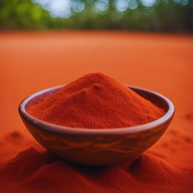 Bright Bloom Rangoli Powder for Diwali Floor Decoration, Red, 100 g