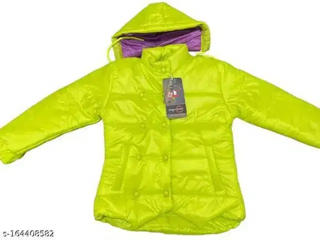 Woolen Jacket for Kids (Green, 3-4 Years)