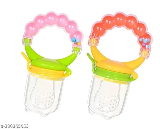 Silicone Fruit Nibbler for Baby, Multicolor, Pack of 2