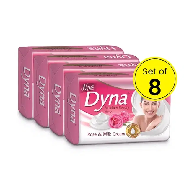 Dyna Rose Extract & Milk Cream 8X41 g (Pack of 8)