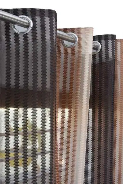Homefab Polyester Curtains, Brown, 5 Feet, HF-100