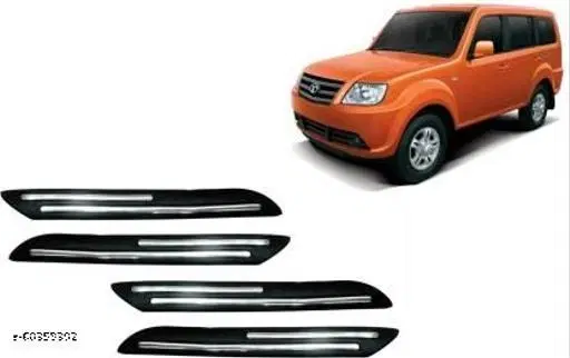 Rubber Car Bumper Protector, Multicolor, Pack of 4