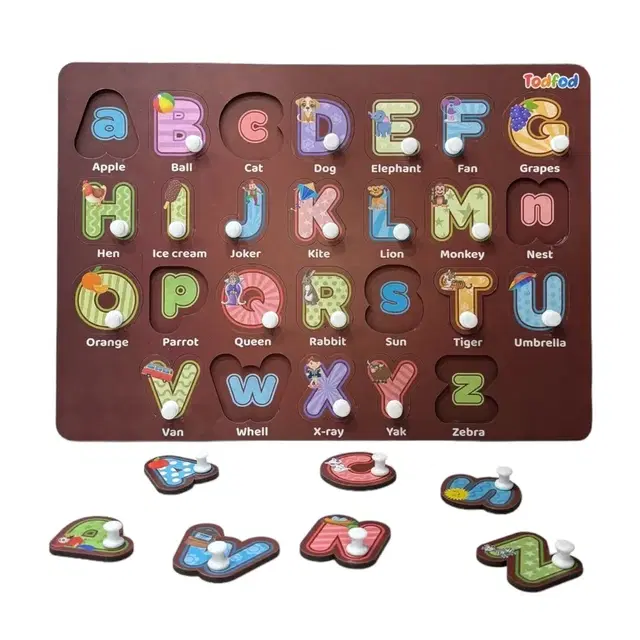 TodFod 4-In-1 Abcd Identify Puzzles For Kids