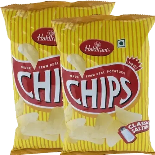 Haldiram's Classic Salted Potato Chips 2X64 g (Set Of 2)