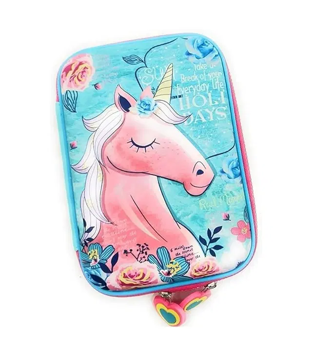 MINDFIT Unicorn Hardtop EVA Pencil Pouch, Multicolor