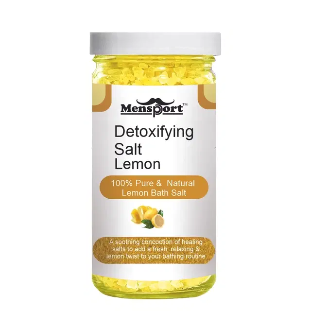 Mensport Detoxifying Lemon Bath Salt Crystal, 200 g