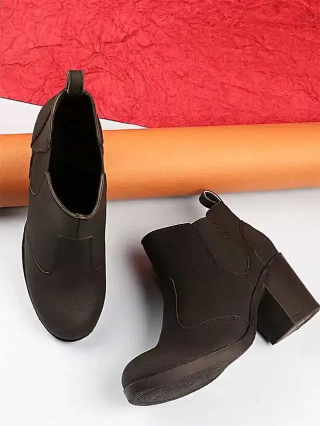 Shoetopia Chelsea Boots For Women (Black, 3) (Sh-1)