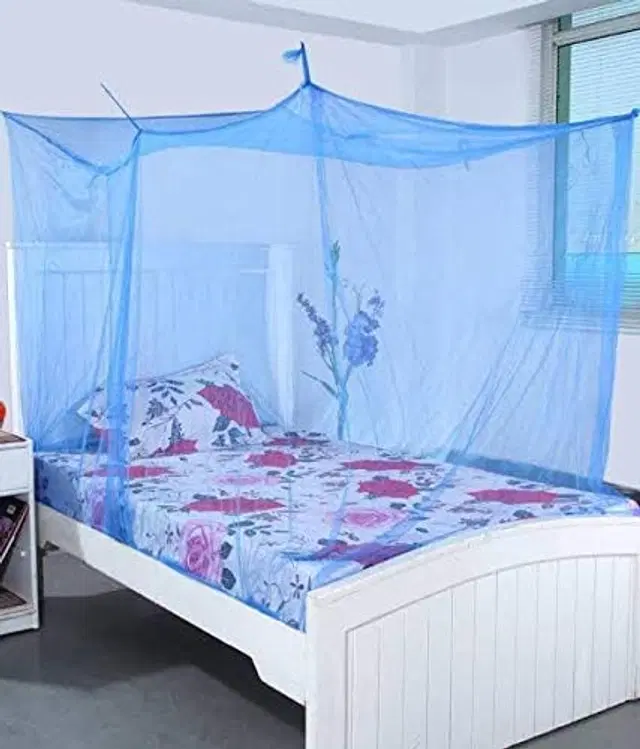 Nylon Mosquito Net, Multicolor, 6x7 Feet