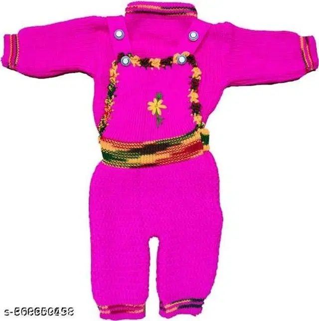 Woolen Clothing Set for Boys (0-6 Months, Pink)