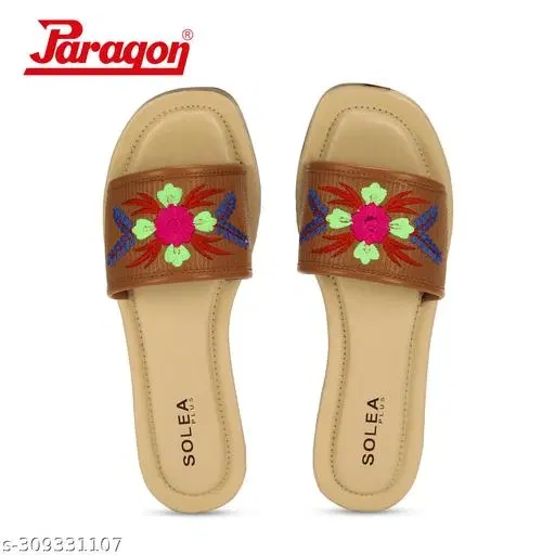 Paragon PU Sliders (Brown, 4)