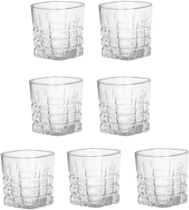 Liquor cum Cocktail Glasses, Transparent, 200 ml, Pack of 7