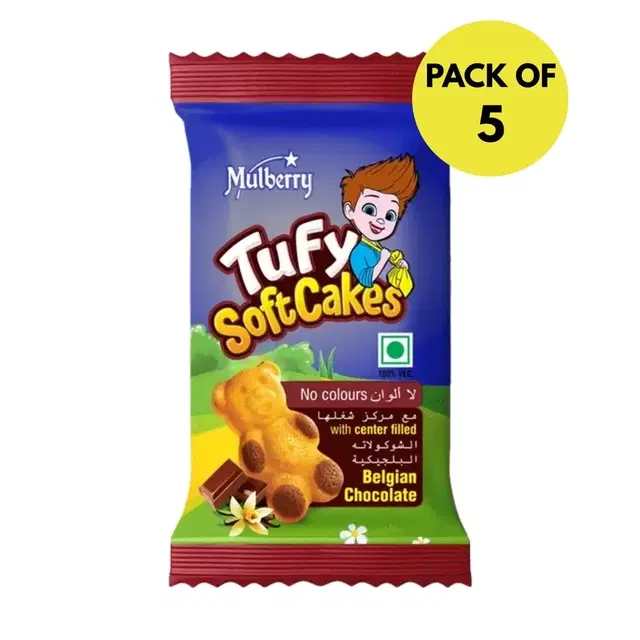 Mulberry Tufy Chocolate Cake 5X28 g (Pack of 5)