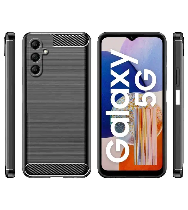 Rubber Mobile Back Cover for Samsung Galaxy A17 5G (Black)