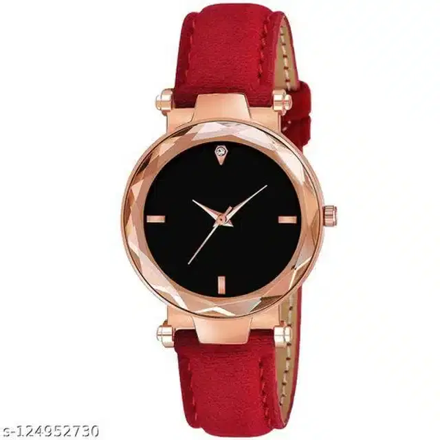 Analog Watch for Women (Red)