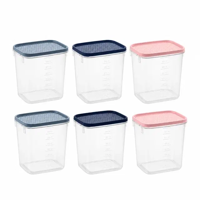 ALL TIME Polka Container, 22x6, 250 ml Each, Set of 6