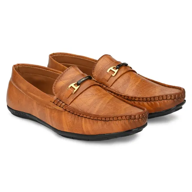 Loafers for Men (Tan, 8)