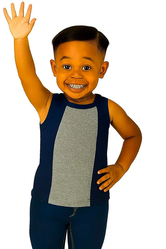 Cotton Solid Innerwear for Boys, Grey Melange (4-5 Years)