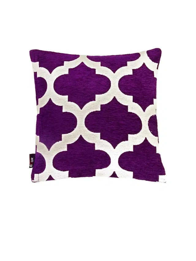 Cotton Cushion Cover, Violet, 20x20 inches