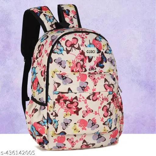 Canvas Backpack Bag, Multicolor
