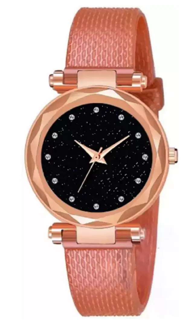 PU Strap Analog Watch for Women & Girls (Multicolor)