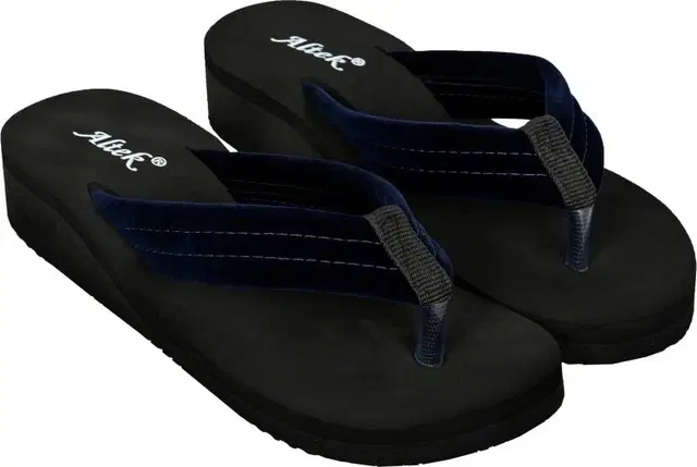 Altek Women Casual Wear Slipper (Black, 6)