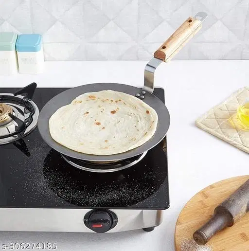 Cast Iron Tawa, Black